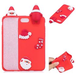 Red Santa Claus Christmas Xmax Soft 3D Silicone Case for iPhone 8 / 7 (4.7 inch)