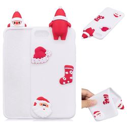 White Santa Claus Christmas Xmax Soft 3D Silicone Case for iPhone 8 / 7 (4.7 inch)
