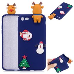 Navy Elk Christmas Xmax Soft 3D Silicone Case for iPhone 8 / 7 (4.7 inch)