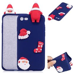 Navy Santa Claus Christmas Xmax Soft 3D Silicone Case for iPhone 8 / 7 (4.7 inch)