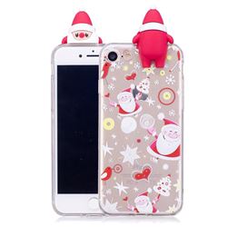 Dancing Santa Claus Soft 3D Climbing Doll Soft Case for iPhone 8 / 7 (4.7 inch)