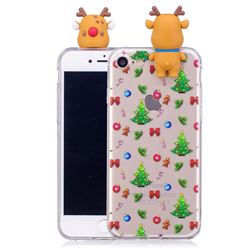 Christmas Bow Soft 3D Climbing Doll Soft Case for iPhone 8 / 7 (4.7 inch)