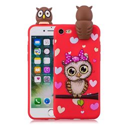Bow Owl Soft 3D Climbing Doll Soft Case for iPhone 8 / 7 (4.7 inch)