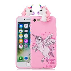 Wings Unicorn Soft 3D Climbing Doll Soft Case for iPhone 8 / 7 (4.7 inch)