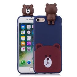 Cute Bear Soft 3D Climbing Doll Soft Case for iPhone 8 / 7 (4.7 inch)