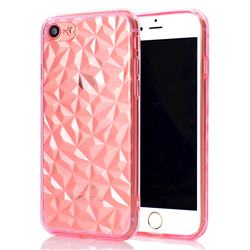 Diamond Pattern Shining Soft TPU Phone Back Cover for iPhone 8 / 7 (4.7 inch) - Pink