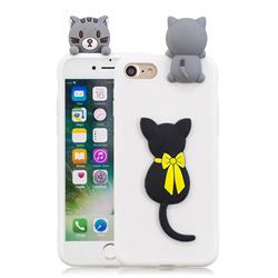 Little Black Cat Soft 3D Climbing Doll Soft Case for iPhone 8 / 7 (4.7 inch)