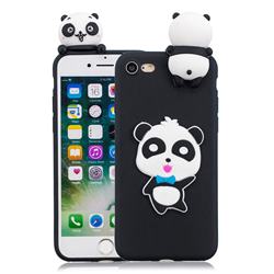 Blue Bow Panda Soft 3D Climbing Doll Soft Case for iPhone 8 / 7 (4.7 inch)