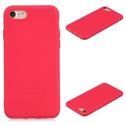 Candy Soft Silicone Protective Phone Case for iPhone 8 / 7 (4.7 inch) - Red