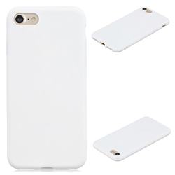 Candy Soft Silicone Protective Phone Case for iPhone 8 / 7 (4.7 inch) - White