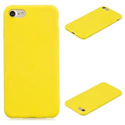 Candy Soft Silicone Protective Phone Case for iPhone 8 / 7 (4.7 inch) - Yellow
