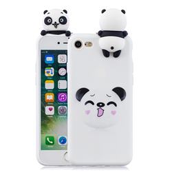Smiley Panda Soft 3D Climbing Doll Soft Case for iPhone 8 / 7 (4.7 inch)