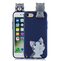 Big Face Cat Soft 3D Climbing Doll Soft Case for iPhone 8 / 7 (4.7 inch)
