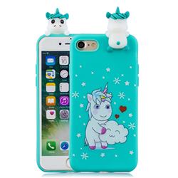 Heart Unicorn Soft 3D Climbing Doll Soft Case for iPhone 8 / 7 (4.7 inch)