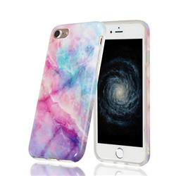 Dream Green Marble Clear Bumper Glossy Rubber Silicone Phone Case for iPhone 8 / 7 (4.7 inch)