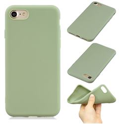 Candy Soft Silicone Phone Case for iPhone 8 / 7 (4.7 inch) - Pea Green