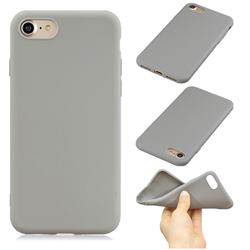 Candy Soft Silicone Phone Case for iPhone 8 / 7 (4.7 inch) - Gray
