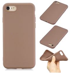 Candy Soft Silicone Phone Case for iPhone 8 / 7 (4.7 inch) - Coffee