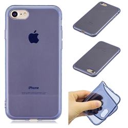 Transparent Jelly Mobile Phone Case for iPhone 8 / 7 (4.7 inch) - Dark Blue