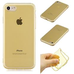 Transparent Jelly Mobile Phone Case for iPhone 8 / 7 (4.7 inch) - Yellow