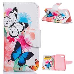 Vivid Flying Butterflies Leather Wallet Case for iPhone 8 / 7 8G 7G (4.7 inch)