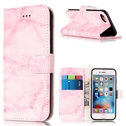 Pink Marble PU Leather Wallet Case for iPhone 8 / 7 8G 7G (4.7 inch)