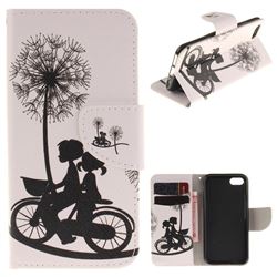 Cycling Dandelion PU Leather Wallet Case for iPhone 8 / 7 8G 7G(4.7 inch)
