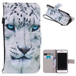 White Leopard PU Leather Wallet Case for iPhone 8 / 7 8G 7G(4.7 inch)