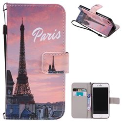 Paris Eiffel Tower PU Leather Wallet Case for iPhone 8 / 7 8G 7G(4.7 inch)