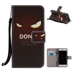 Angry Eyes PU Leather Wallet Case for iPhone 8 / 7 8G 7G(4.7 inch)