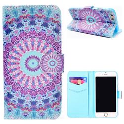 Mint Green Mandala Flower Stand Leather Wallet Case for iPhone 8 / 7 (4.7 inch)