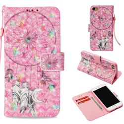 Flower Dreamcatcher 3D Painted Leather Wallet Case for iPhone 8 / 7 (4.7 inch)