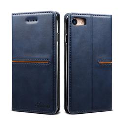 Suteni Slim Magnet Leather Wallet Flip Cover for iPhone 8 / 7 (4.7 inch) - Blue