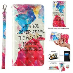 Look at Phone 3D Painted Leather Wallet Case for iPhone 8 / 7 (4.7 inch)