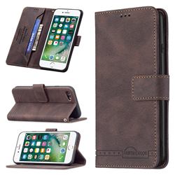Binfen Color RFID Blocking Leather Wallet Case for iPhone 8 / 7 (4.7 inch) - Brown