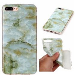 Jade Green Soft TPU Marble Pattern Case for iPhone 8 Plus / 7 Plus 8P 7P (5.5 inch)