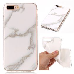 Jade White Soft TPU Marble Pattern Case for iPhone 8 Plus / 7 Plus 8P 7P (5.5 inch)