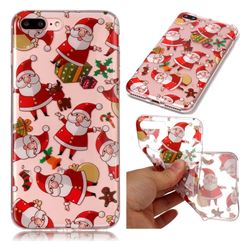 Santa Claus Super Clear Soft TPU Back Cover for iPhone 8 Plus / 7 Plus 7P(5.5 inch)