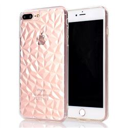 Diamond Pattern Shining Soft TPU Phone Back Cover for iPhone 8 Plus / 7 Plus 7P(5.5 inch) - Transparent