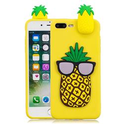Big Pineapple Soft 3D Climbing Doll Soft Case for iPhone 8 Plus / 7 Plus 7P(5.5 inch)
