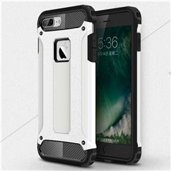 King Kong Armor Premium Shockproof Dual Layer Rugged Hard Cover for iPhone 8 Plus / 7 Plus 7P(5.5 inch) - White