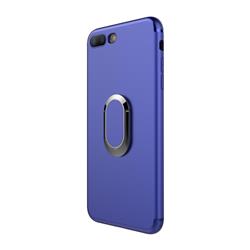 Anti-fall Invisible 360 Rotating Ring Grip Holder Kickstand Phone Cover for iPhone 8 Plus / 7 Plus 7P(5.5 inch) - Blue