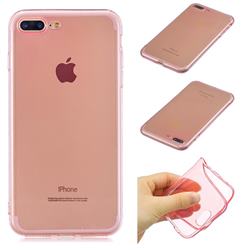 Transparent Jelly Mobile Phone Case for iPhone 8 Plus / 7 Plus 7P(5.5 inch) - Pink