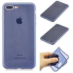 Transparent Jelly Mobile Phone Case for iPhone 8 Plus / 7 Plus 7P(5.5 inch) - Dark Blue