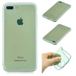 Transparent Jelly Mobile Phone Case for iPhone 8 Plus / 7 Plus 7P(5.5 inch) - Green