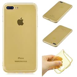Transparent Jelly Mobile Phone Case for iPhone 8 Plus / 7 Plus 7P(5.5 inch) - Yellow