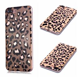 Leopard Galvanized Rose Gold Marble Phone Back Cover for iPhone 8 Plus / 7 Plus 7P(5.5 inch)