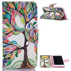 The Tree of Life Leather Wallet Case for iPhone 8 Plus / 7 Plus 8P 7P (5.5 inch)