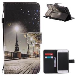 City Night View PU Leather Wallet Case for iPhone 8 Plus / 7 Plus 8P 7P(5.5 inch)