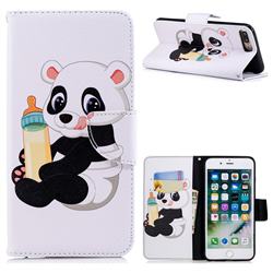 Baby Panda Leather Wallet Case for iPhone 8 Plus / 7 Plus 7P(5.5 inch)